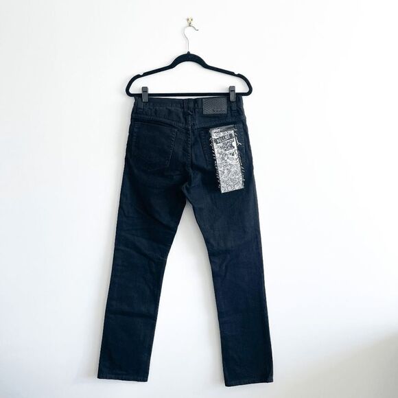 Y2K Billabong Men's Jeans RARE Kelliot Low Waist Chad Bartie Fit Black 32 NWT - Picture 3 of 12